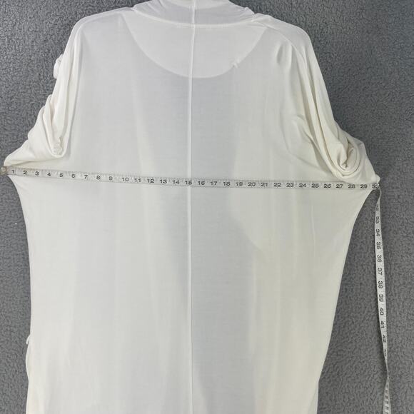 UGG Womens Cardigan Sweater Sz Medium / Large Cream Soft Stretch Lagenlook - Picture 2 of 13